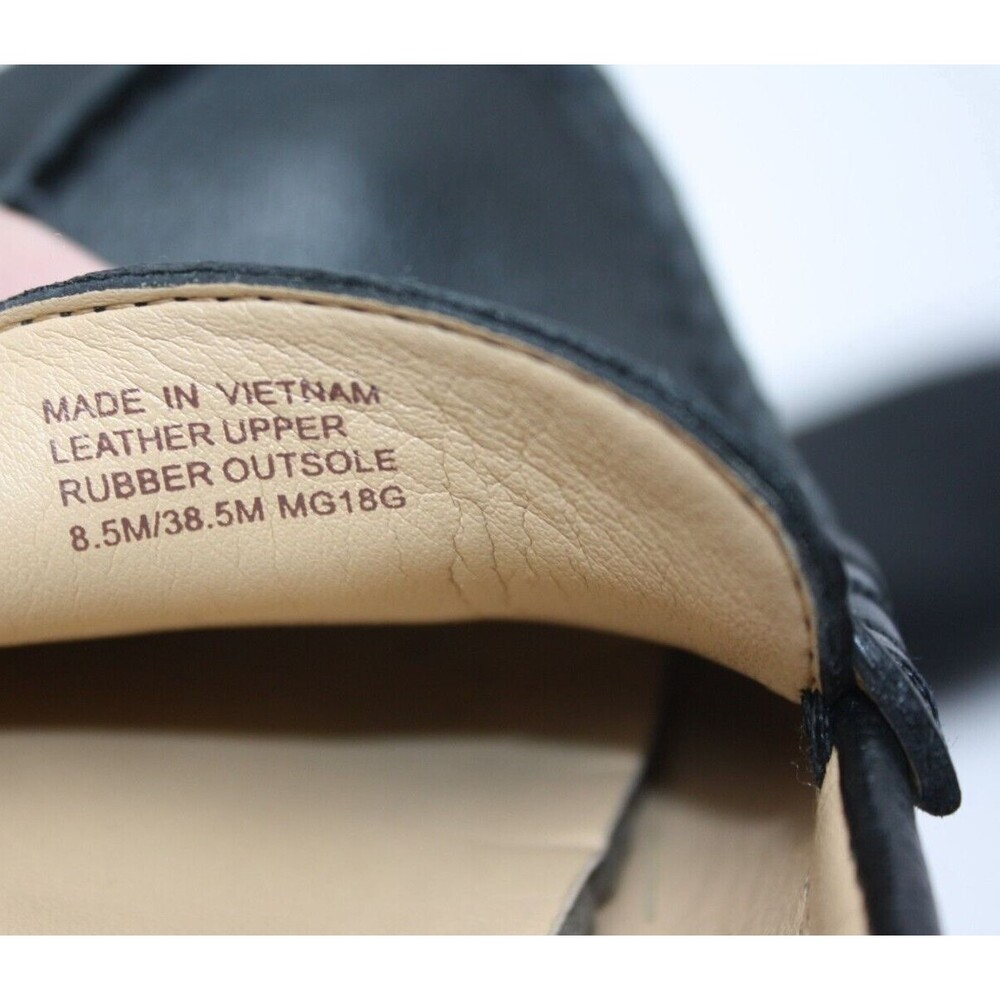 MICHAEL KORS Everett Black Pebbled Loafer Leather Slip-On Women's Shoes Sz 8.5M - Picture 10 of 10